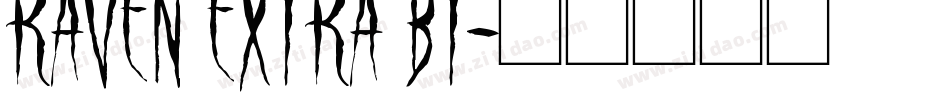 Raven Extra BT字体转换